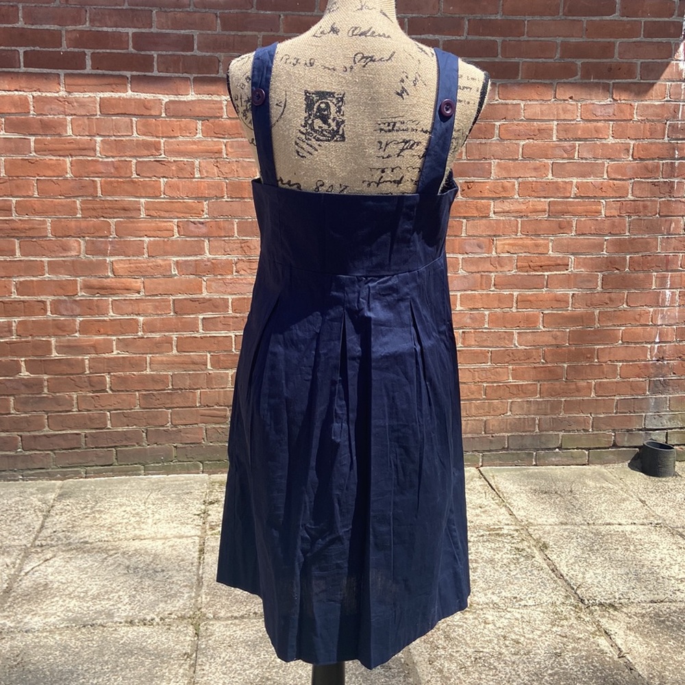 Anthropologie navy/Marin button front dress - Picture 2 of 9